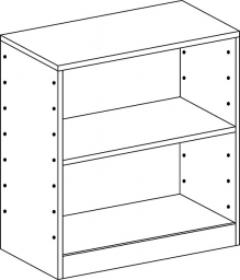 Skříňka se soklem s  vloženou policí - M22.103