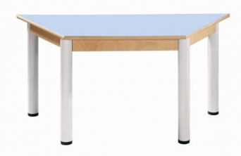 Trapézový stůl 120 x 60 cm výškově stavitelné nohy 52 - 70 cm - 56.45270