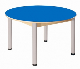Kruhový stůl průměr 100 cm výškově stavitelné nohy 52 - 70 cm - U56.55270