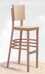 Barová dřevěná ohýbaná židle Lineta Bar 5194