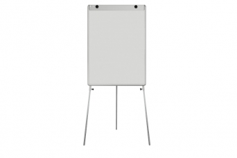 Bílá tabule Manager L 75x100 cm na trojnožce povrch emailový flipchart