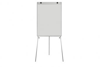 Bílá tabule Manažer K 75x100 cm na trojnožce povrch keramický flipchart