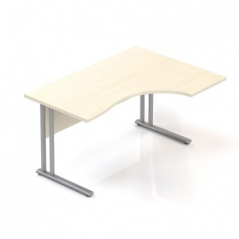 Ergonomický stůl Visio 140 x 100 cm s kovovou podnoží