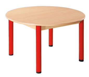 Kulatý dřevěný stůl s rektifikační patkou průměr 100 cm - x66.5hh.color