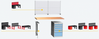 Montovaný pracovní stůl DPS 101