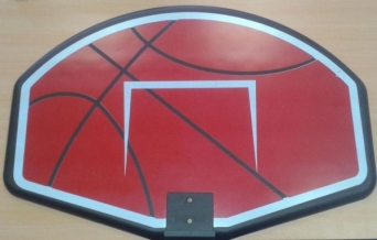 Panel na basket+koš+síťka 80x58 cm - 3082