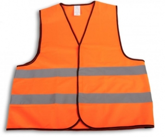 Reflexní bezpečnostní vesta oranžová velikost XL