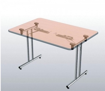 Sklopný stůl rovný 140 cm
