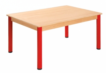 Obdélníkový dřevěný stůl s rektifikační patkou 80 x 60 cm - x66.2hh.color