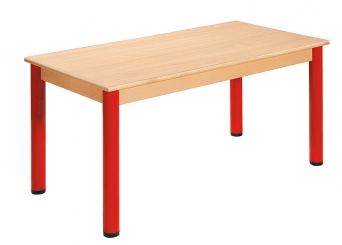 Obdélníkový dřevěný stůl s rektifikační patkou 120 x 60 cm - x66.0XX.barva