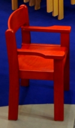 Židle s područkou TIM II - celomořená - A37.0hh