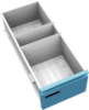 Plechová skříň na kartotéky, jednodílná KAR_62_C