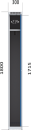 Šatní skříň jednodílná s lamino dveřmi D3M 30 1 1 S (Aldera)