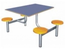 Jídelní set - plastové taburety deska HPL laminát