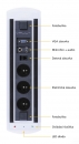 Zásuvkový elektricky otočný panel Vault BTCZ 004
