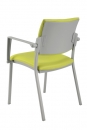 Alba Konferenční (jednací) židle Square čalouněná šedý plast- SLEVA nebo DÁREK