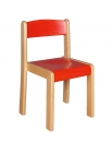 Dřevěná dětská židle TIM mořený sedák a opěrák - C17.018.