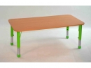 Dětský obdélníkový stůl 124x62 cm výškově stavitelný s rektifikací