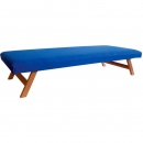 Dětská dřevěná postel postýlka lůžko skládací dřevěné lehátko 138x55 cm 0D401-4