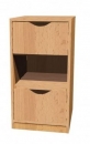 Dětská dřevěná skříňka s policí a zásuvkami 0L005M