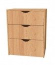 Dětská dřevěná skříňka  se zásuvkami bez soklu 0L016M