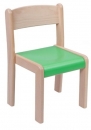 Dřevěná dětská židle Vigo, barevný sedák - D67.0hh.color