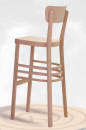 Dřevěná ohýbaná barová židle Nico Bar 5196