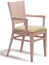 Dřevěná ohýbaná židle s područkami Arol AL 1197