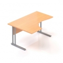 Ergonomický stůl Visio 140 x 100 cm s kovovou podnoží
