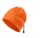 Fleecová reflexní čepice - oranžová