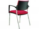 Alba Konferenční (jednací) židle Square čalouněná černý plast - SLEVA nebo DÁREK