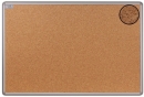 Korková informační závěsná nástěnka hliníkový rám 120x100 cm