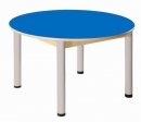 Kruhový stůl průměr 100 cm výškově stavitelné nohy 36 - 52 cm - U56.53652