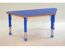 Lichoběžníkový dřevěný stůl s rektifikací 112(65)x53 cm