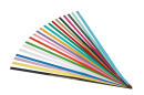 Magnetické barevné nástěnkové tabulové pásky 1. sada barev 60x1,5 cm