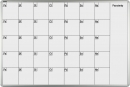 Měsíční plánovací magnetická tabule K povrch keramický 70x100 cm