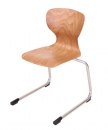 PAG pevná stohovatelná židle s vysoce odolným sedákem