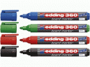 Plnitelný fix popisovač Edding 360 na bílé tabule modrý