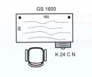 Pracovní stůl Gate GS 1600 160x75,5x80 cm (ŠxVxH)
