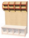 Šatní blok Šárka pro děti, dvou až pětimístný včetně lavičky 0L664M