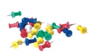 Špendlíky připínáčky plastové barevné 100 kusů
