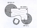 Stůl doplňkový levý Gate GP 21 L pr.100x75,5x(60x60) cm (ŠxVxH)