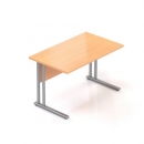 Stůl Visio 120 x 70 cm s kovovou podnoží