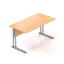Stůl Visio 140 x 70 cm s kovovou podnoží