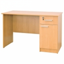 Učitelský pracovní stůl ALFRED dřevěný s úložným prostorem