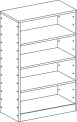 Skříň s vloženými policemi - M22.096