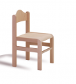 Dřevěná dětská židle Tom s krempou 1125 - přírodní