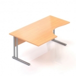 Ergonomický stůl Visio 160 x 100 cm s kovovou podnoží