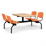 Jídelní set 3840 - plastové sedáky oranžové