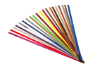 Magnetické barevné nástěnkové tabulové pásky 2. sada barev 60x1,5 cm